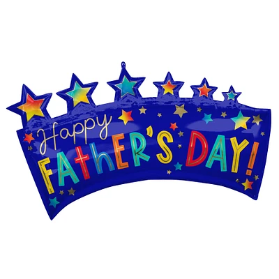 34" Happy Father's Day Banner Foil Balloon