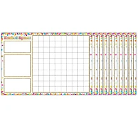 Ashley Productions Smart Poly™ Confetti Hundred Squares Charts, 10ct.