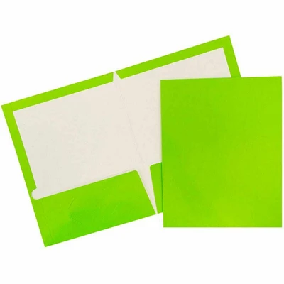 JAM Paper Glossy Two Pocket Folders