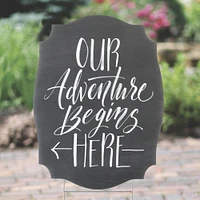 Hortense B. Hewitt Co.™ Our Adventure Begins Yard Sign