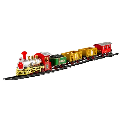 16-Piece Lighted & Animated Christmas Express Train Set