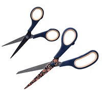 SINGER® Paisley Polka Dot Printed 8.5" Fabric Scissors & 5.5" Detail Craft Scissors Set