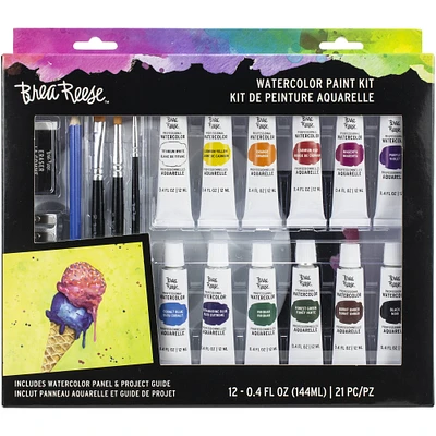 Brea Reese™ 21 Piece Watercolor Paint Kit