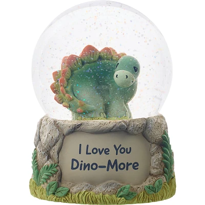 Precious Moments 5.5" I Love You Dino-More Glass Musical Snow Globe