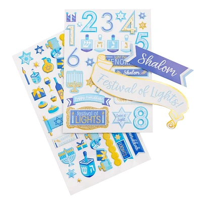 12 Pack: Hanukkah Stickers by Recollections™