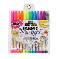 Tulip® Permanent Fabric Markers, Neon