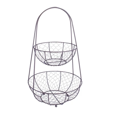 DII® Bronze Chicken Wire Tiered Stand