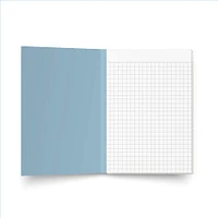Smitten on Paper Blue Grid Pocket Notepad