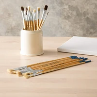 12 Packs: 25 ct. (300 total) Necessities™ Multi Purpose Long & Short Handle Brush Set by Artist's Loft®