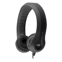 HamiltonBuhl® Flex-Phones™ Black Indestructible Foam Headphones