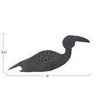 Black 2.5" Metal Bird Shaped Bottle Opener