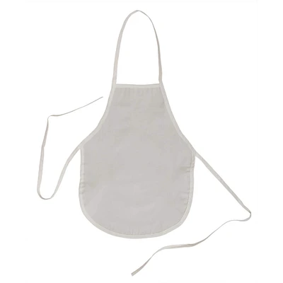 Creativity Street® Kid's sleeveless Cotton Apron, White, 4ct.