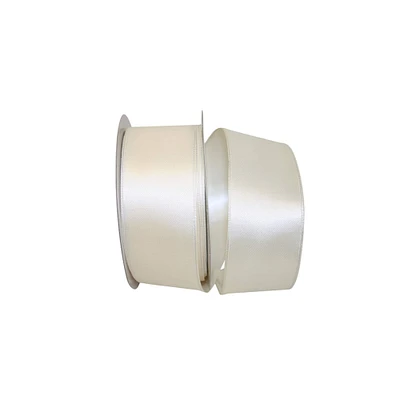 Reliant 25yd. Every Other Ivory Wired Ribbon