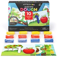 Arteza® Kids Numeric Learn By Dough Kit, 17 pcs