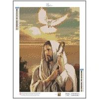 Sparkly Selections Jesus and the Holy Ghost Diamond Painting Kit, Round Diamonds