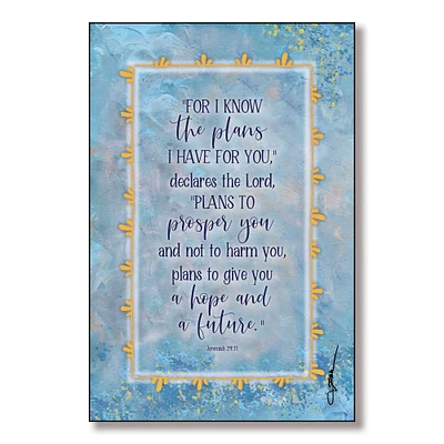 For I Know The Plans I Have For You Plaque with Easel & Hanger