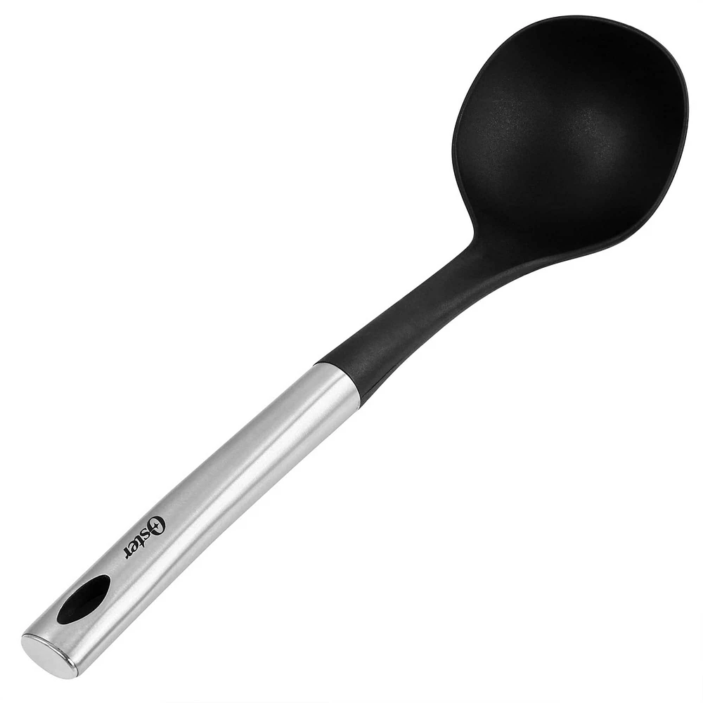 Oster Baldwyn Nylon Ladle Kitchen Utensil with Stainless Steel Handle