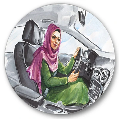 Designart - Arabian Woman Driving A Car II