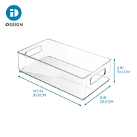 6 Pack: iDesign 14.5" x 8" Clear Plastic Storage Bin