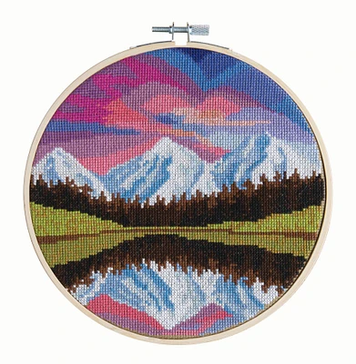 8" Colored Sky Cross Stitch Kit by Loops & Threads®