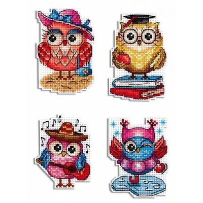 MP Studia Owl Stories Plastic Canvas Counted Cross Stitch Kit