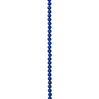 Blue Reconstituted Lapis Round Beads, 4mm by Bead Landing™