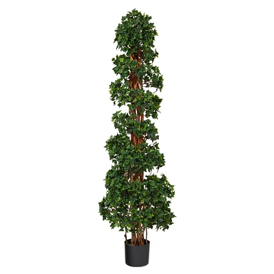 5.5ft. Potted English Ivy Spiral Topiary Tree