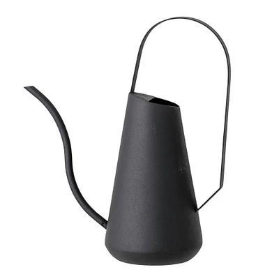 Hello Honey® 12" Black Metal Watering Can