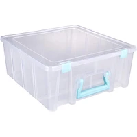 ArtBin® Aqua Super Satchel™ Double Deep Storage Bin with Dividers