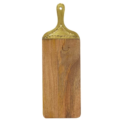 23" x 8" Brown Wood Natural Decorative Cutting Board