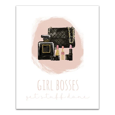 Girl Bosses Get Stuff Done 16" x 20" Canvas Wall Art