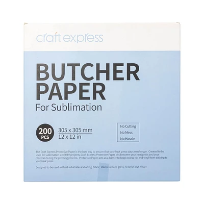 Craft Express Sublimation Butcher Paper, 12" x 12"