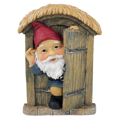 Design Toscano 9" Door Gnome Garden Tree Sculpture