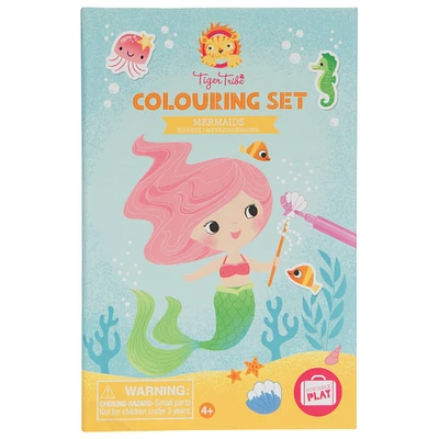 Tiger Tribe Mermaids Coloring Set with Markers & Stickers