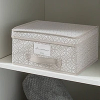 Simplify Gray Boho Storage Box