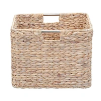 Household Essentials 11" Square Hyacinth Wicker Basket