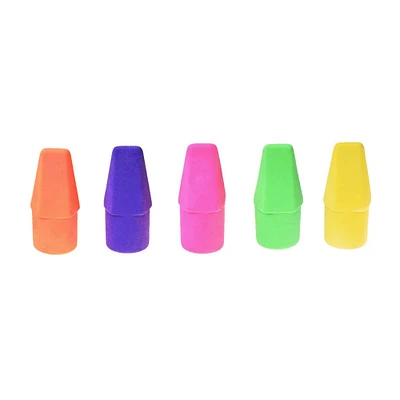 J.R. Moon Pencil Co. Cap Eraser Bright Colors, 144 Per Pack - 5 Packs