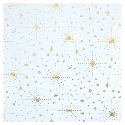 24 Pack: White & Gold Star Cardstock Paper by Recollections™, 12" x 12"