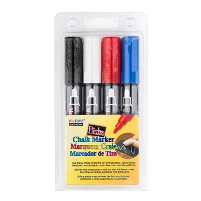 Marvy® Uchida Bistro Broad Tip 4 Color Chalk Marker Set