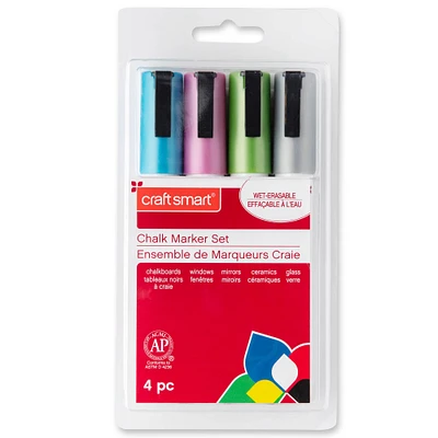 9 Packs: 4 ct. (36 total) Metallic Chalk Marker Set by Craft Smart®