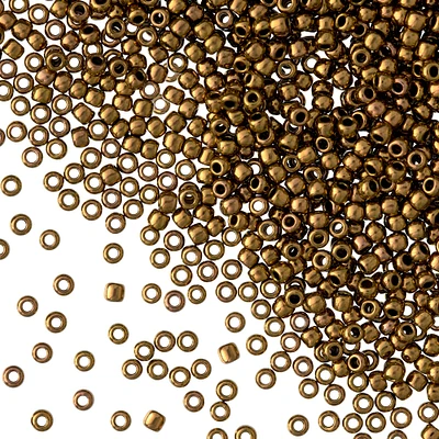 12 Pack: Toho® Bronze Gold Japanese Seed Beads, 11/0