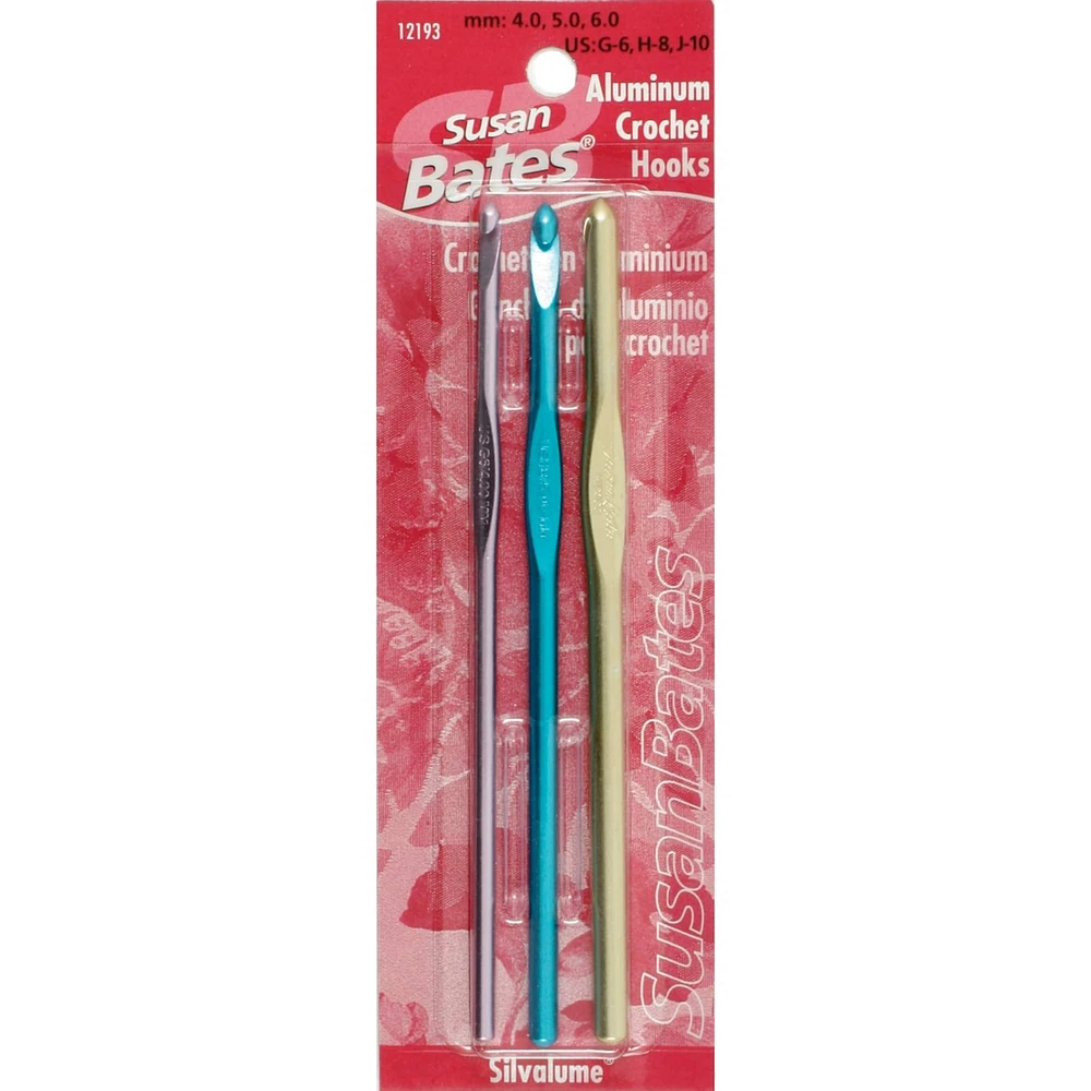 Susan Bates® Silvalume® Aluminum Crochet Hook Set