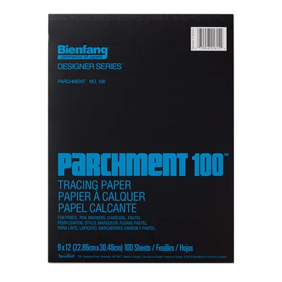 Bienfang® Parchment 100™ Tracing Paper Pad, 9" x 12"
