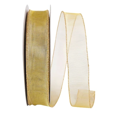 Reliant 1.5" Gold Mesh Value Wired Ribbon