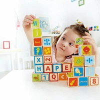 Hape Alphabet & Numbers Stacking Blocks with Pictures