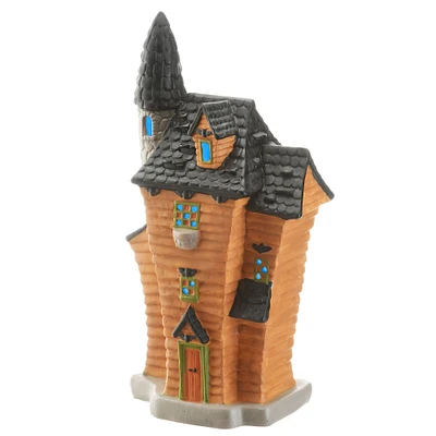 12" Haunted House with Tower & LED Light