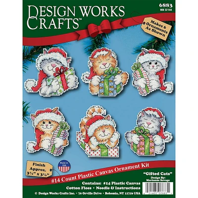 Design Works™ Cats Plastic Canvas Ornament Kit