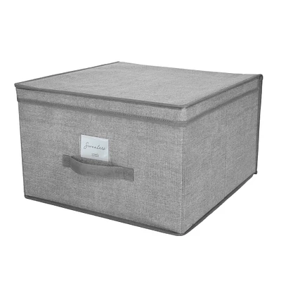 Simplify 16" Heather Gray Storage Box