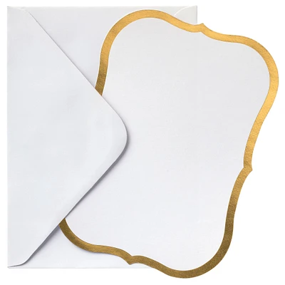 Gold Trim Shield Cards with Envelopes by Recollections™