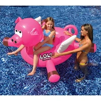 Swimline 4.6ft. LOL Series Flying Pig Pool Float